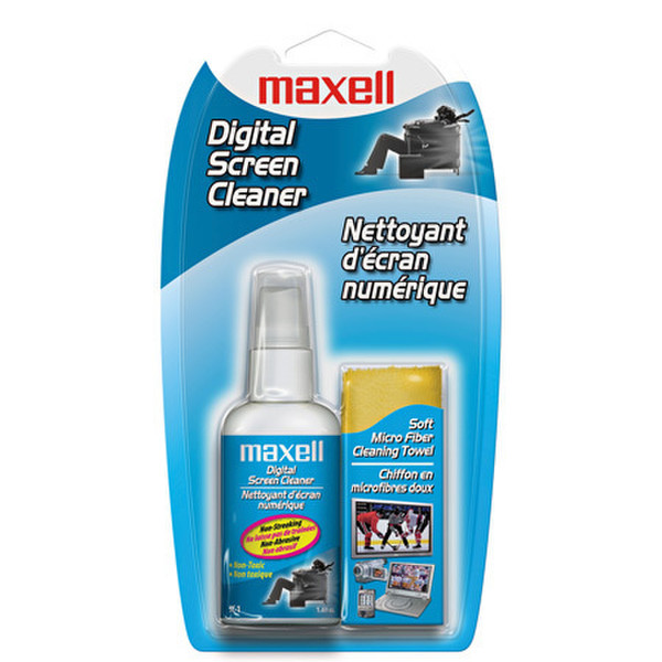 Maxell SC-1 LCD/TFT/Plasma Equipment cleansing wet/dry cloths & liquid