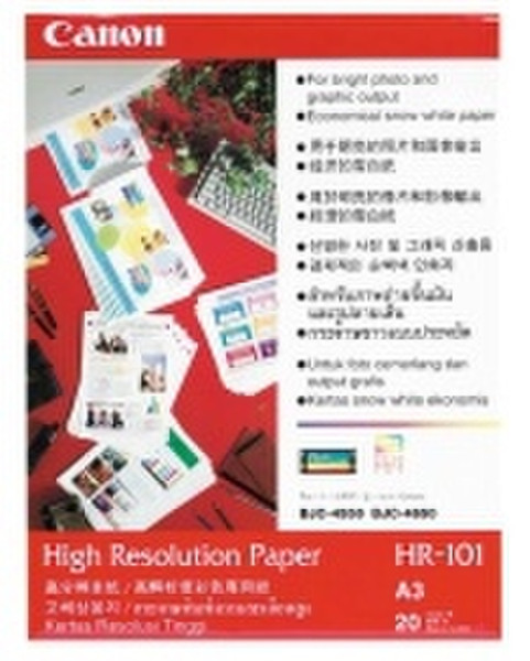 Canon HR-101N A3 High Resolution Paper inkjet paper