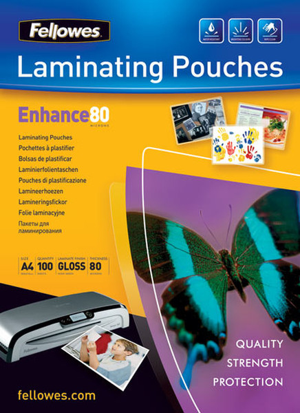 Fellowes Glossy Pouches A3 25 pcs. 80mµ laminator pouch