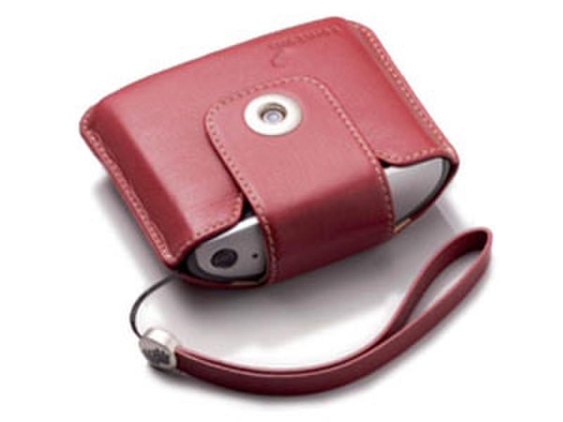 TomTom Leather Carry Case & Strap - Red Red