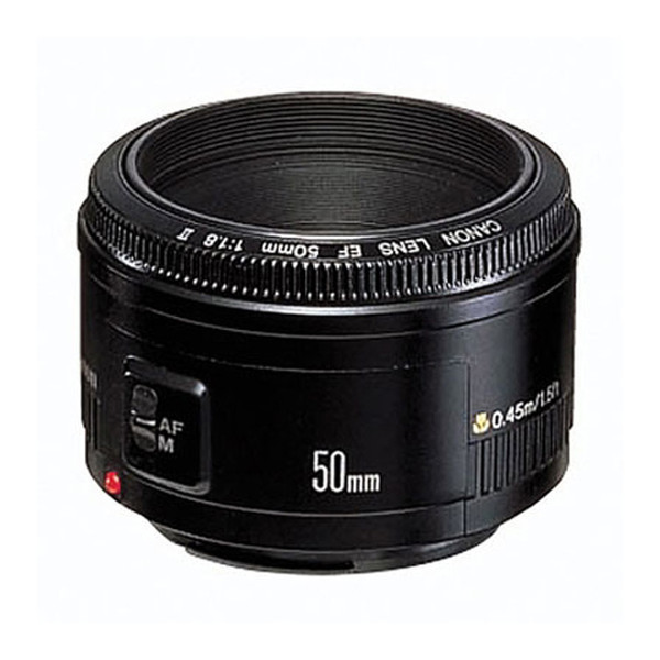 Canon EF 50mm f/1.8 II Telephoto lens Schwarz