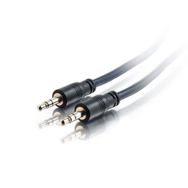 C2G 25ft Plenum-Rated 3.5mm Stereo Audio Cable with Low Profile Connectors 7.62m 3.5mm 3.5mm Black audio cable
