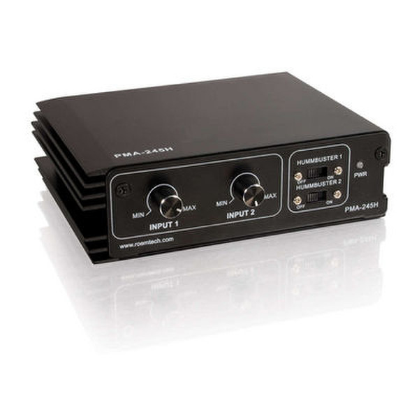 C2G Plenum-Rated 45 Watt Stereo Mixer/Amplifier Black AV receiver
