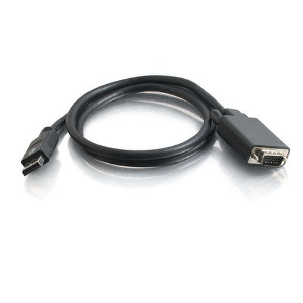 C2G 2m DisplayPort 1.1 Male to HD15 VGA Male Cable 2м DisplayPort VGA (D-Sub) Черный адаптер для видео кабеля