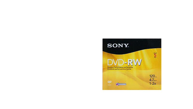 Sony 5DMW47R2H 4.7GB DVD-RW 5Stück(e) DVD-Rohling