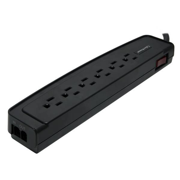 CyberPower 6050S 6AC outlet(s) 120V 1.23m Black surge protector