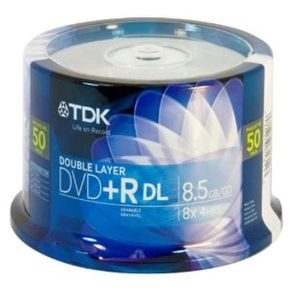 TDK 61611 8.5GB DVD+R DL 50Stück(e) DVD-Rohling