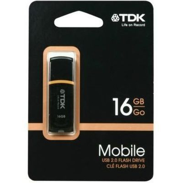 TDK 16GB USB 2.0 16ГБ USB 2.0 Type-A Черный USB флеш накопитель