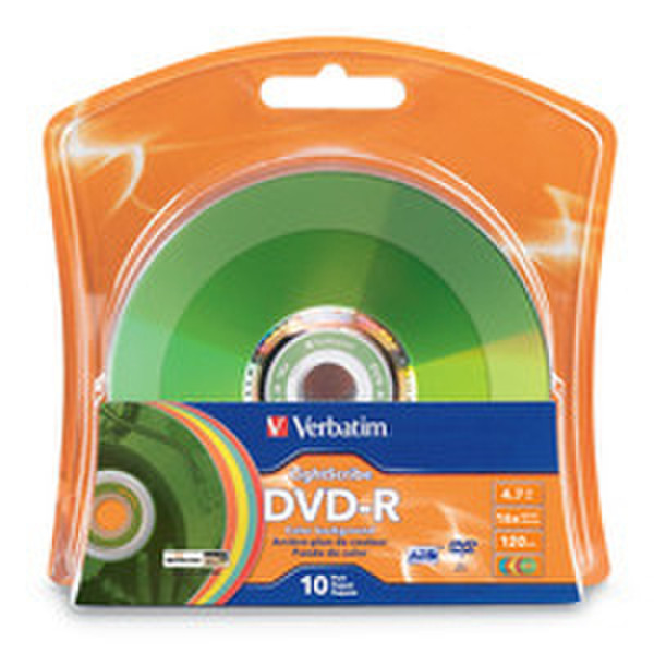 Verbatim Color LightScribe 4.7GB DVD-R 10Stück(e)