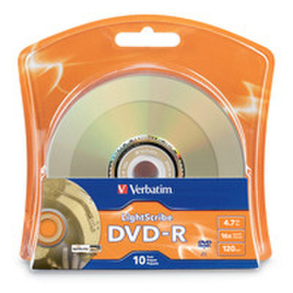 Verbatim LightScibe 4.7GB DVD-R 10Stück(e)