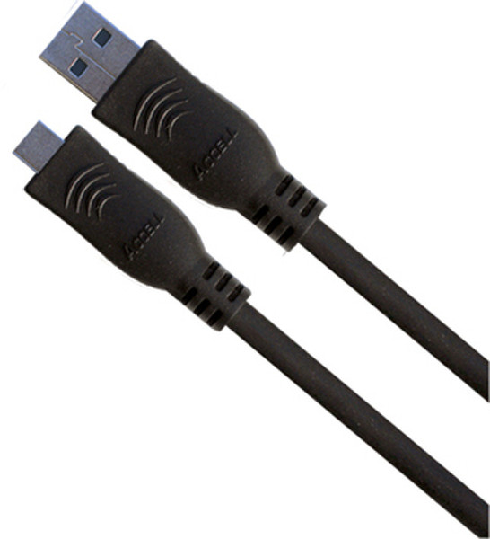 Accell 1.8m USB 2.0 A/Micro-B 1.8м USB A Micro-USB B Черный