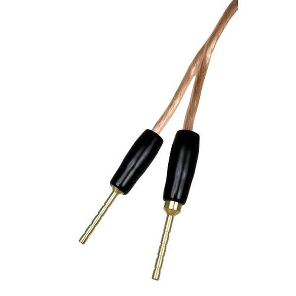 Cables Unlimited 12AWG Speaker Wire w/ Pins 25 ft 7.62m Transparent