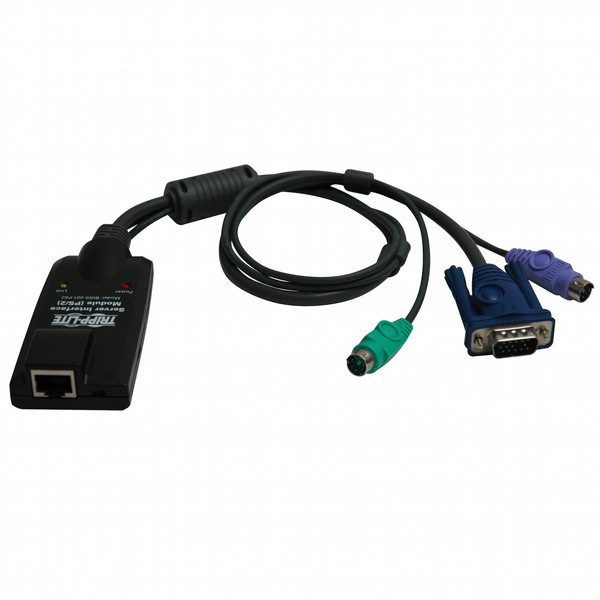 Tripp Lite Вспомогательное оборудование для КВМ-переключателей: серверный интерфейсный модуль с разъемами PS/2 для КВМ-переключателей NetDirector Cat5 серии B064