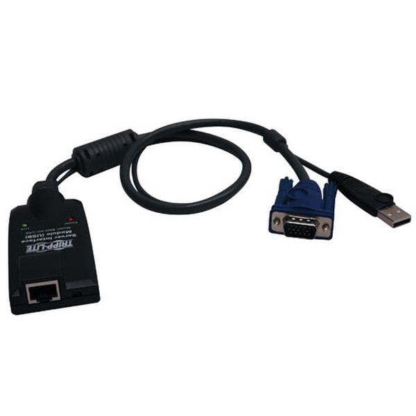Tripp Lite Вспомогательное оборудование для КВМ-переключателей: серверный интерфейсный модуль с разъемами USB для КВМ-переключателей NetDirector Cat5 серии B064