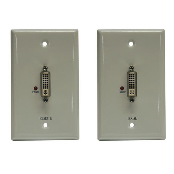 Tripp Lite DVI over Cat5 Passive Extender Wallplate Kit AV transmitter & receiver Белый