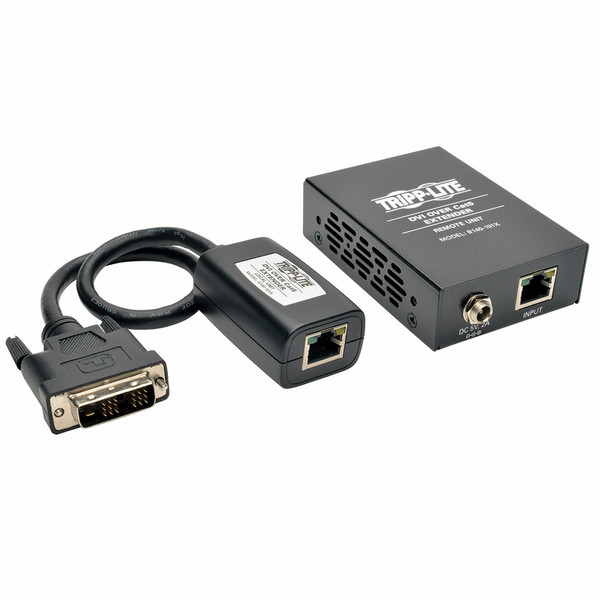 Tripp Lite DVI over Cat5/Cat6 Active Extender Kit, Box-Style Video Transmitter & Receiver, 1920x1080 at 60Hz, Up to 61 m (200-ft.) video splitter