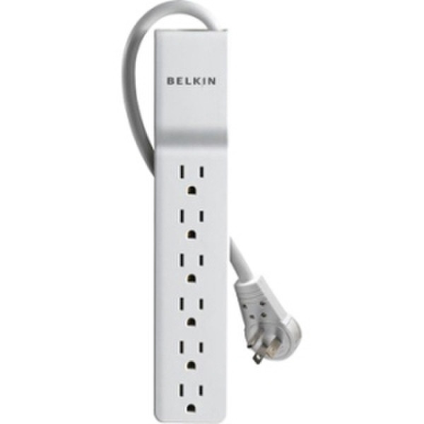 Belkin BE106001-06R 6AC outlet(s) 1.8m Weiß Spannungsschutz