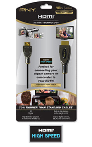 PNY C-H-A10-C10 3m HDMI Mini-HDMI Black