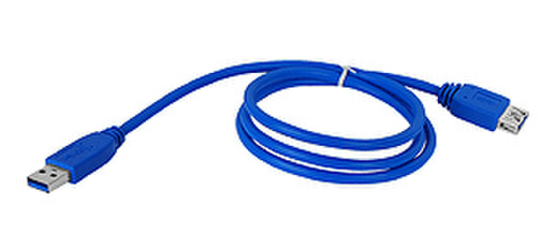 Siig CB-US0612-S1 2m USB A USB A Blue USB cable