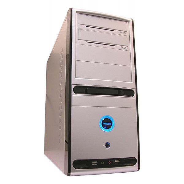 Evertech ATX-8024-B43 Midi-Tower 400W Silver computer case
