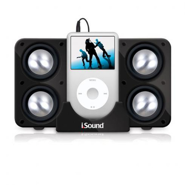 dreamGEAR i.Sound 4X Portable Speaker System Schwarz