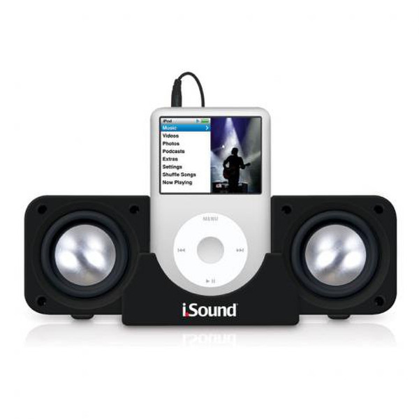 dreamGEAR i.Sound 2X Portable Speaker System 2.0 Schwarz