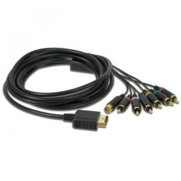 dreamGEAR Multi Cable for PS3 3m RCA + S-Video Black video cable adapter