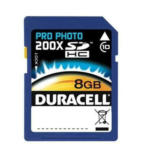 Duracell SD 8GB 8ГБ SDHC Class 10 карта памяти