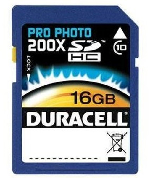 Duracell SDHC 16GB 16ГБ SDHC SLC Class 10 карта памяти