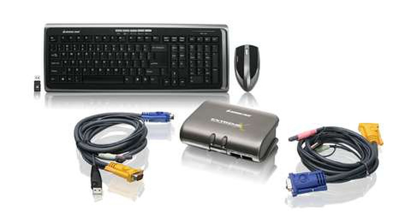 iogear GCS1732-KM1 Grau Tastatur/Video/Maus (KVM)-Switch