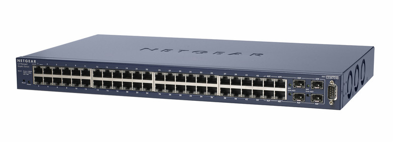 Netgear GSM7248 Управляемый L3 Power over Ethernet (PoE) Черный