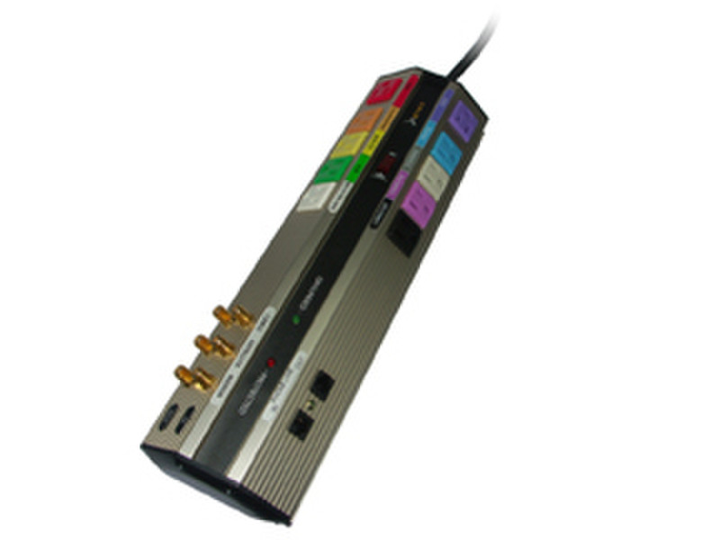 GoldX GXS-810AVMC 10AC outlet(s) 1.83m Multicolour surge protector