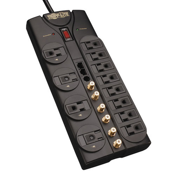 Tripp Lite HT1210SAT3 1.8m Black surge protector