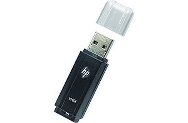 HP P-FD16GHP125-EF 16ГБ USB 2.0 Type-A Черный USB флеш накопитель