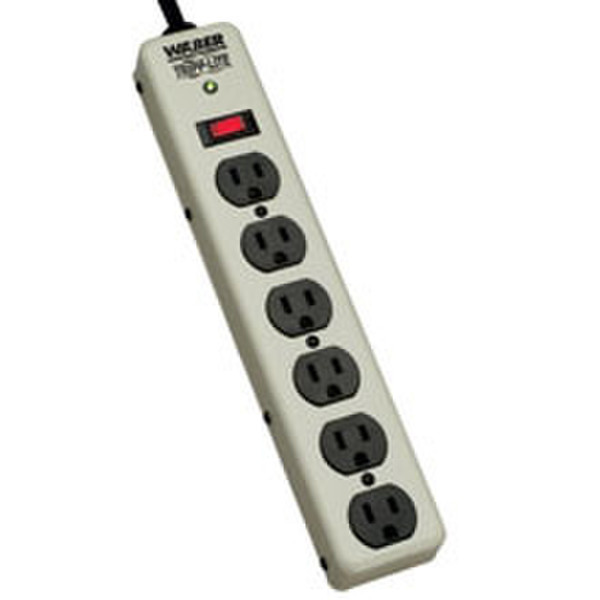 Tripp Lite PM6NS 6AC outlet(s) 120V 1.8m Grey surge protector