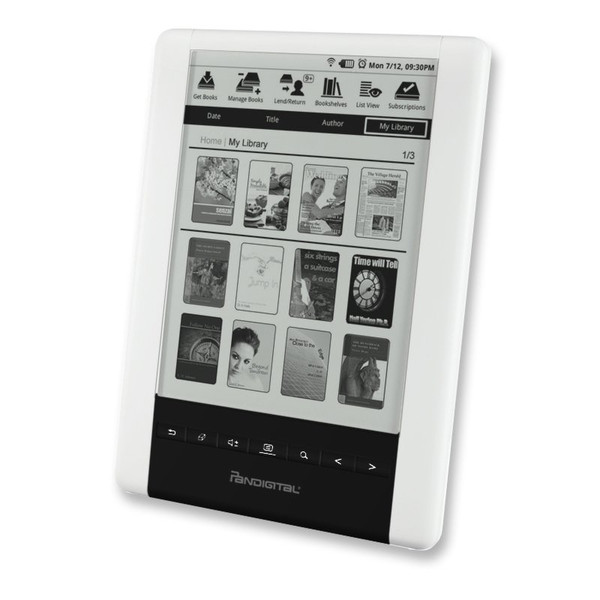 Pandigital PRD06E20WWH8 6" Сенсорный экран 2ГБ Wi-Fi Серый электронная книга