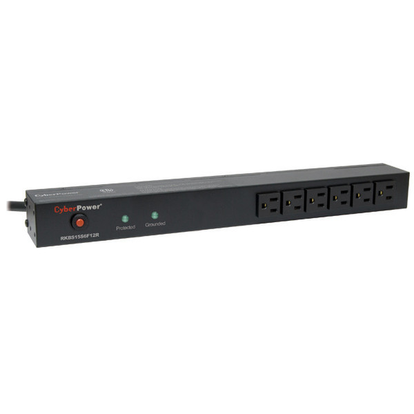 CyberPower RKBS15S6F8R 14AC outlet(s) 120V 4.57m Black surge protector