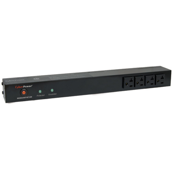 CyberPower RKBS20ST4F12R 16AC outlet(s) 120V 4.57m Black surge protector
