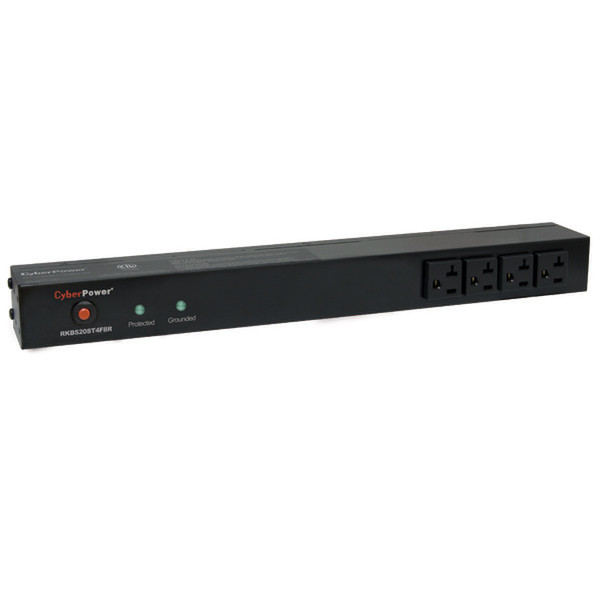 CyberPower RKBS20ST4F8R 12AC outlet(s) 120V 4.57m Black surge protector