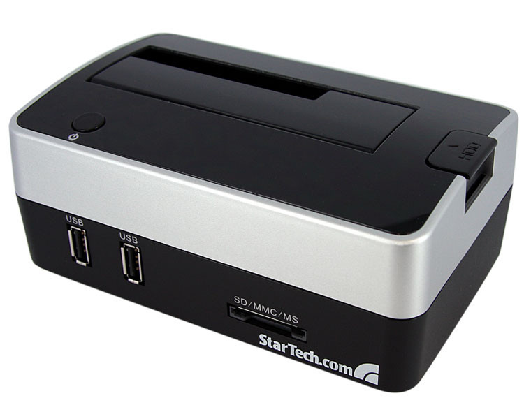 StarTech.com SATDOCKCRH Schwarz, Silber Notebook-Dockingstation & Portreplikator