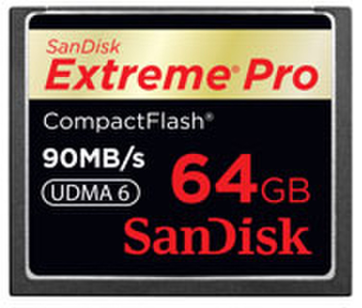 Sandisk Extreme Pro CompactFlash 64GB CompactFlash memory card