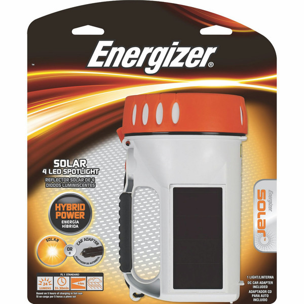 Energizer Solar DC Spotlight Ручной фонарик LED Оранжевый, Белый