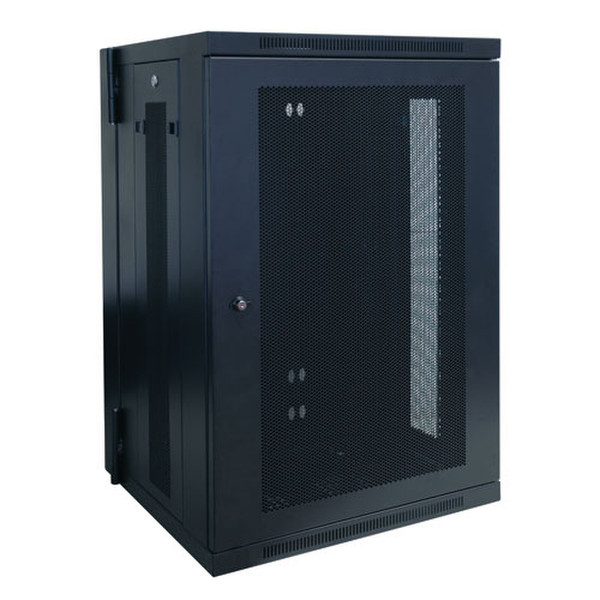 Tripp Lite 18U SmartRack Low-Profile Wall-Mount Rack Enclosure Cabinet, Switch-Depth, Hinged Back