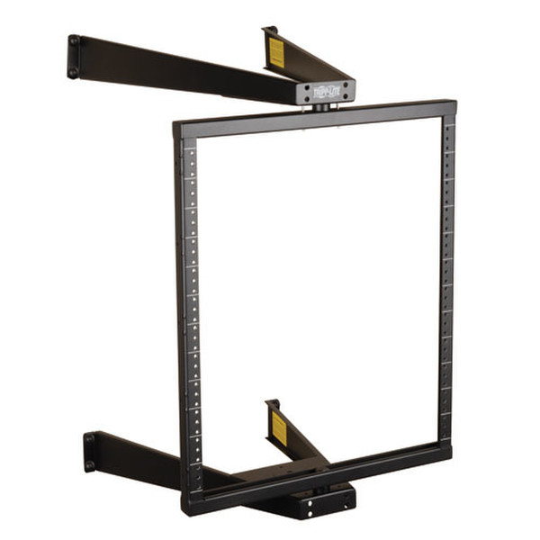 Tripp Lite 12U Wall-Mount Open Frame Rack, 2-Post, Pivoting, Flat-Pack, Low-Profile Switch-Depth