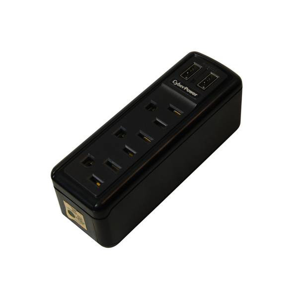 CyberPower TRVL918 3AC outlet(s) 125V Black surge protector