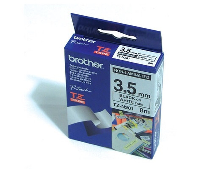 Brother Gloss Non-Laminated Labelling Tape label-making tape