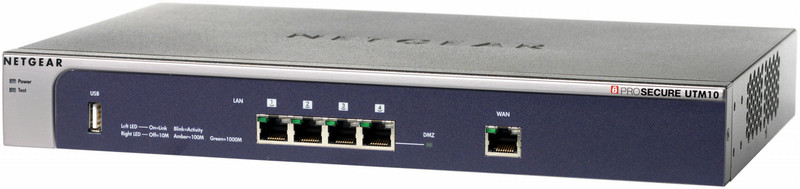 Netgear UTM10-100NAS 1U 90Mbit/s hardware firewall