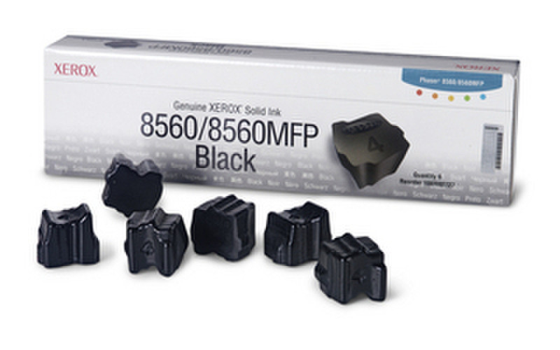 Tektronix Genuine Xerox Solid Ink(6 Sticks), Black 6800Seiten 6Stück(e) Tinten Colorstick