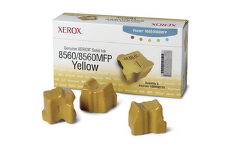 Tektronix Genuine Xerox Solid Ink(3 Sticks), Yellow 3400pages 3pc(s) ink stick