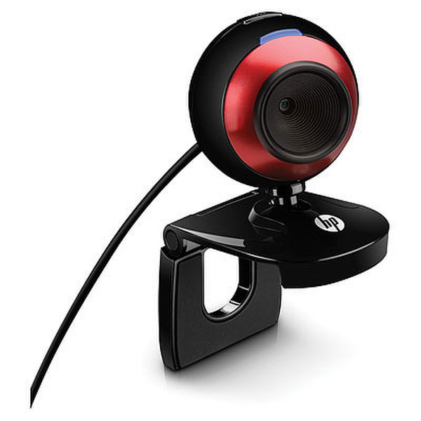 HP 2100 1.3MP 640 x 480pixels USB 2.0 Black,Red webcam